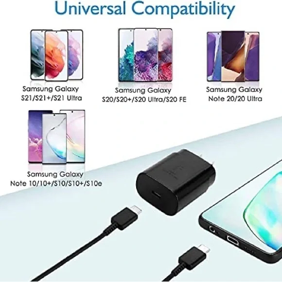 New Samsung Galaxy Note10+ Original 25W USB C Super Fast Charging Wall C… - Picture 6 of 6